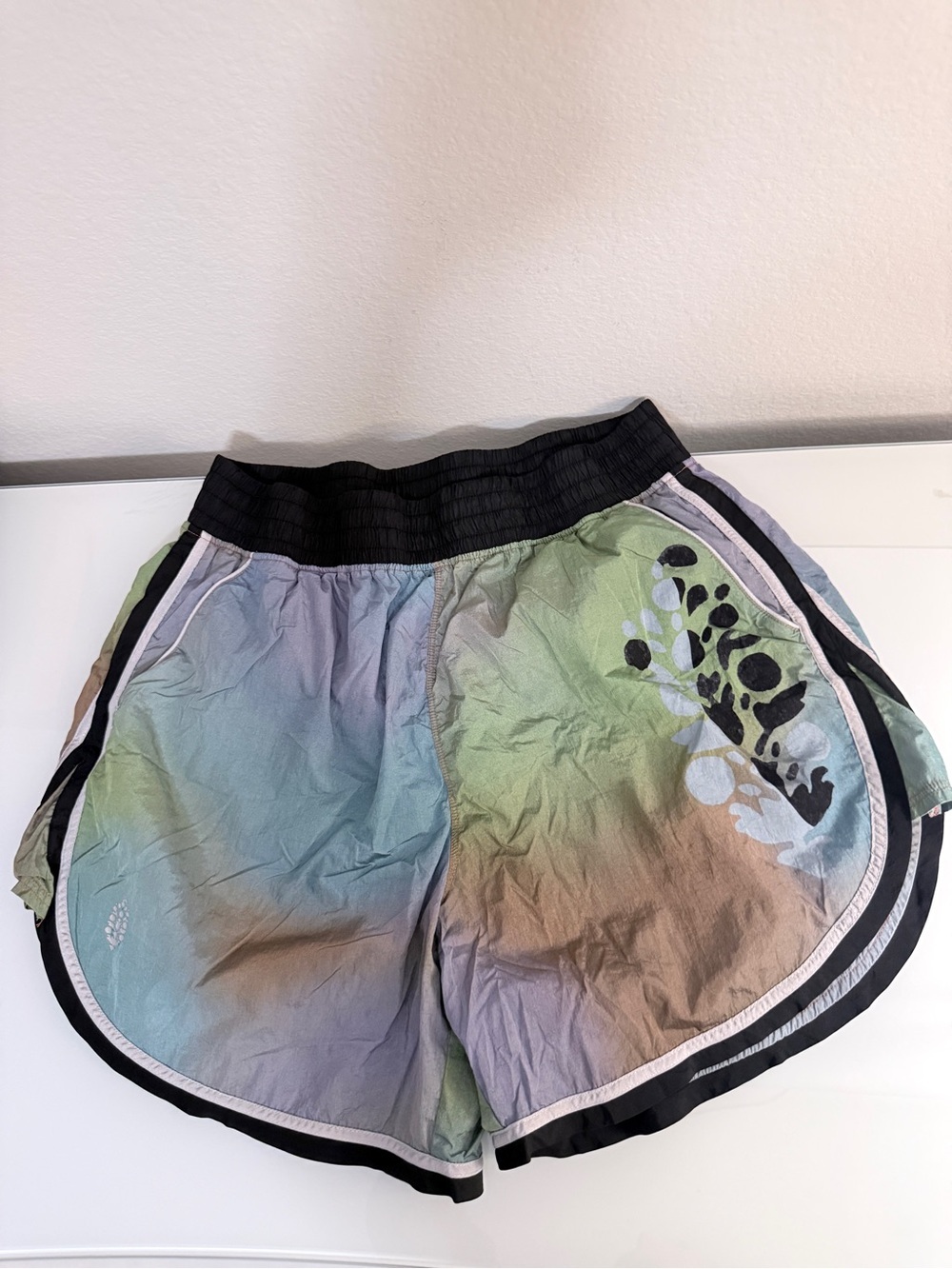 FP Movement by Free People Long Shot Ombre Blue Green Brown Athletic Shorts LG